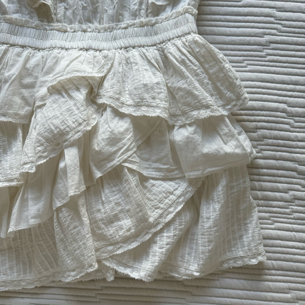 LoveShackFancy White Ruffle Coelli Dress - Picture 4 of 13